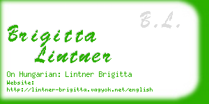 brigitta lintner business card